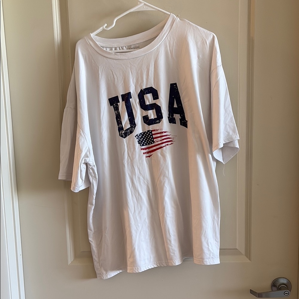 White USA T-Shirt
